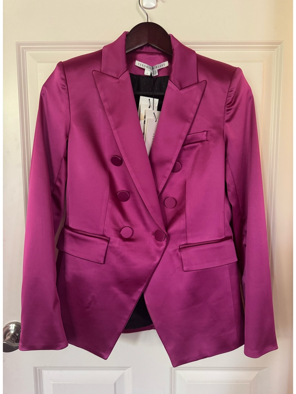 NWD Veronica Beard Miller Satin Dickey Jacket